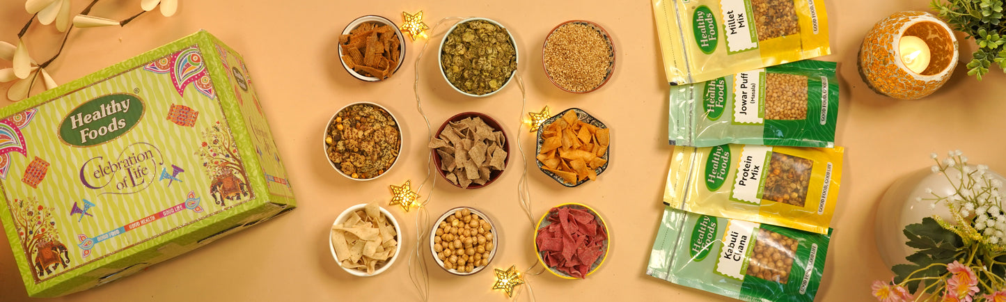 Healthy Munching Box ( 18 Snacks, No Palm Oil, No Preservatives )