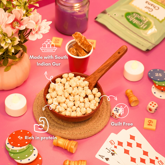 Gur Chana ( Made in South Indian Gur , Rich In Iron ) 600 Gm