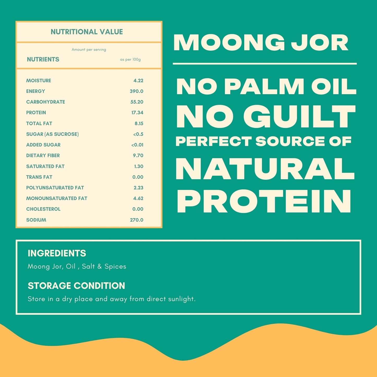 Moong Jor ( No Palm Oil , Protein Rich ) 500 Gm
