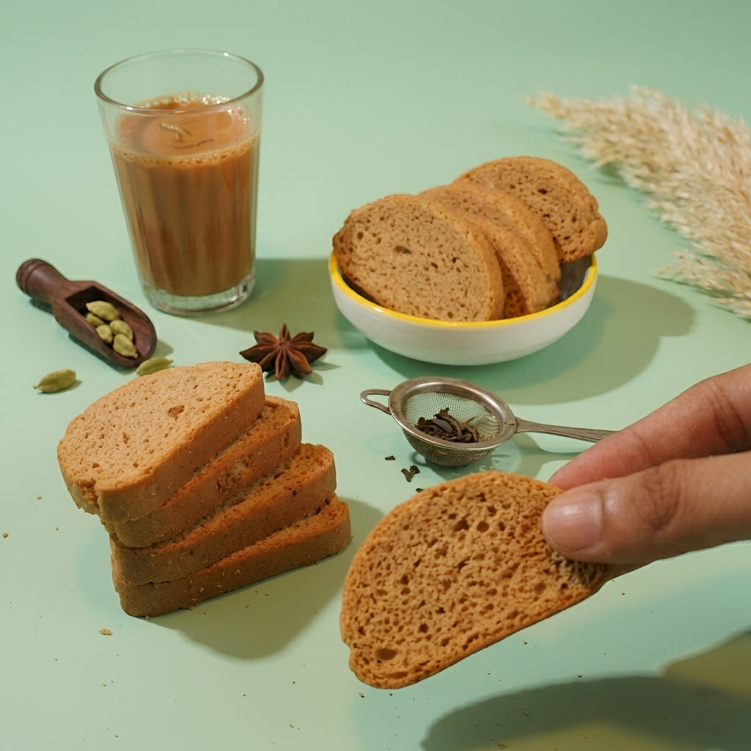 Ragi Rusk ( No Added Sugar , No Maida , No Palm Oil )
