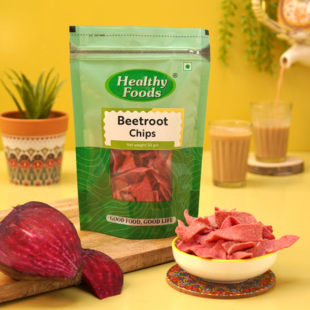 Beetroot Chips ( Iron Rich, No Palm Oil ) 350 Gm Healthy Foods