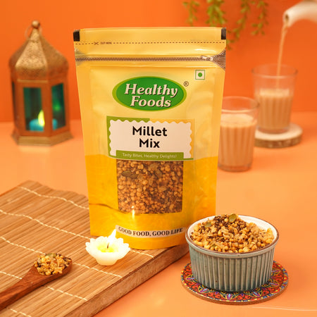 Millet Mix ( Roasted Not Fried, High in  dietary Fiber ) 400 Gm Healthy Foods