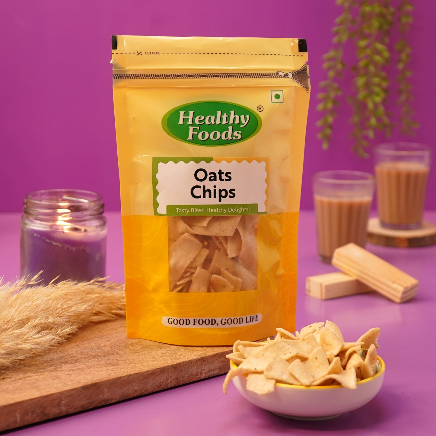 Diet Oats Chips ( No Palm Oil, Good for Diet )