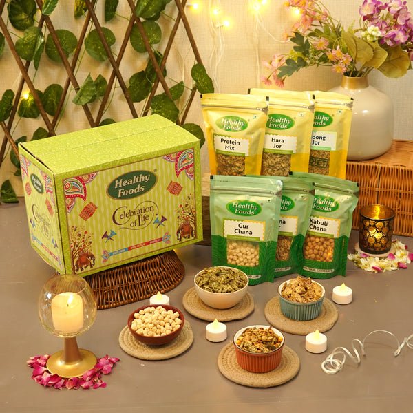 6 Assorted High Protein Namkeen Box ( No Palm Oil )