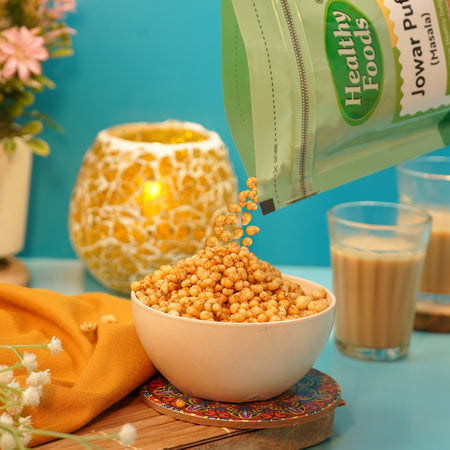 Jowar Puff ( Roasted Not Fried, Good for Diet ) 400 Gm Healthy Foods