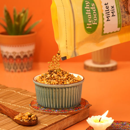 Millet Mix ( Roasted Not Fried, High in  dietary Fiber ) 400 Gm Healthy Foods