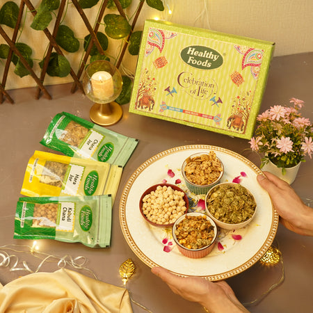 6 Assorted High Protein Namkeen Box ( No Palm Oil ) Healthy Foods