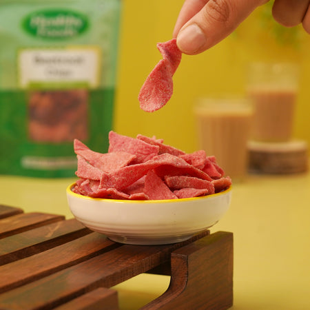 Beetroot Chips ( Iron Rich, No Palm Oil ) 350 Gm Healthy Foods