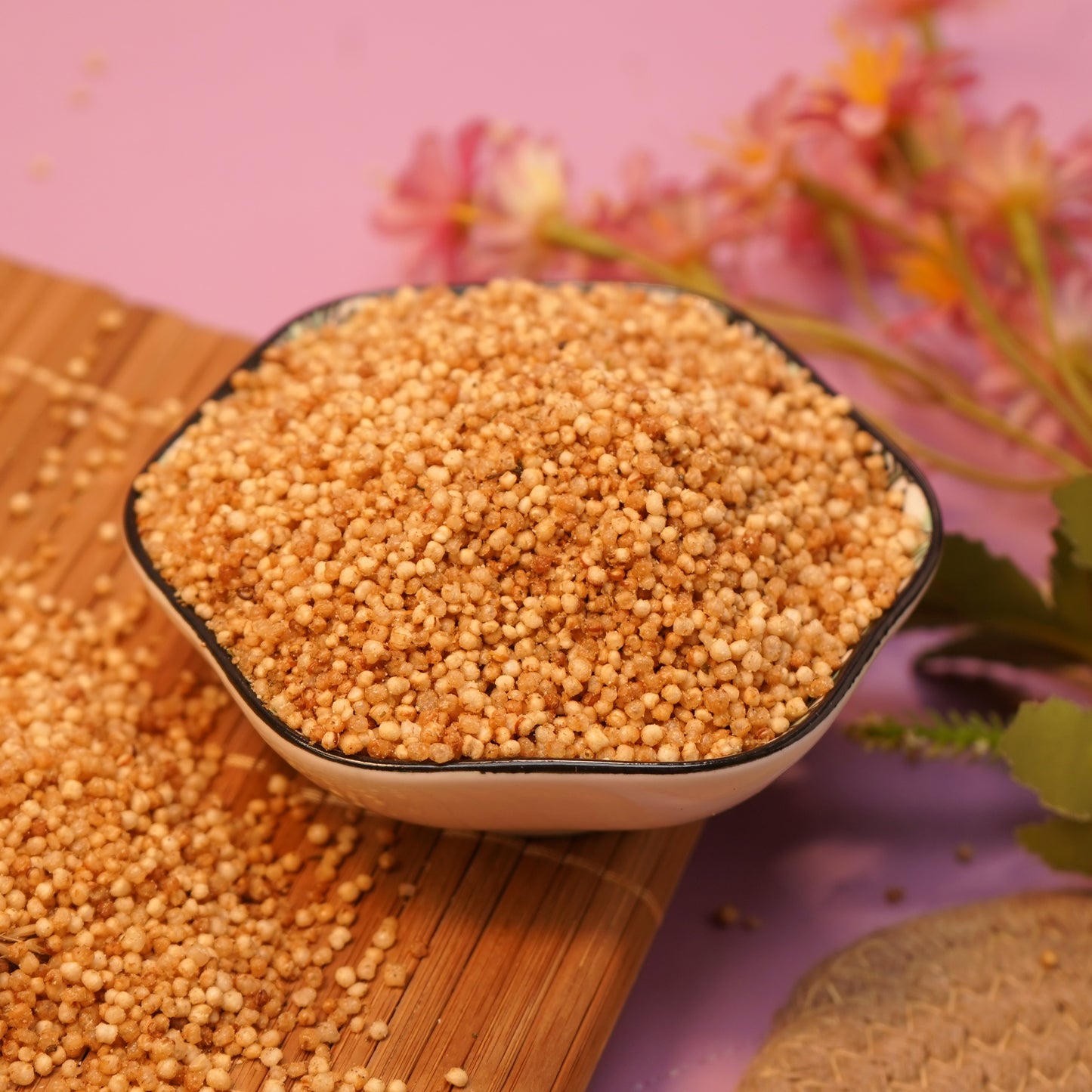 Quinoa Puffs - Cream and Onion  ( Roasted Not Fried , Perfect For Weight loss Snacking )