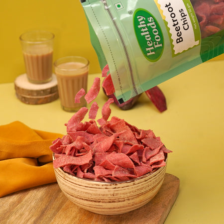 Beetroot Chips ( Iron Rich, No Palm Oil ) 350 Gm Healthy Foods
