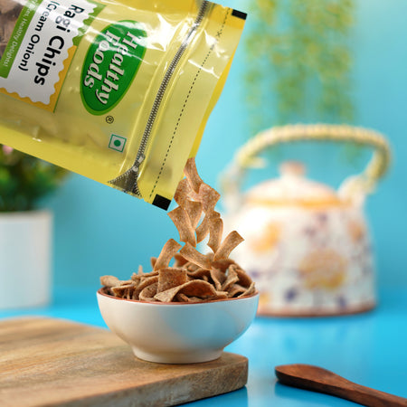 Ragi Chips - Cream and Onion ( Supports Bone and Digestive Health ) 350 Gm Healthy Foods