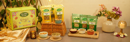6 Assorted High Protein Namkeen Box ( No Palm Oil ) Healthy Foods