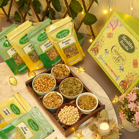 6 Assorted High Protein Namkeen Box ( No Palm Oil ) Healthy Foods