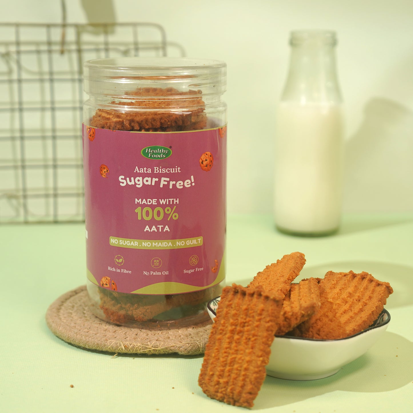 Aata Biscuit (No Sugar, No Maida, No Oil)