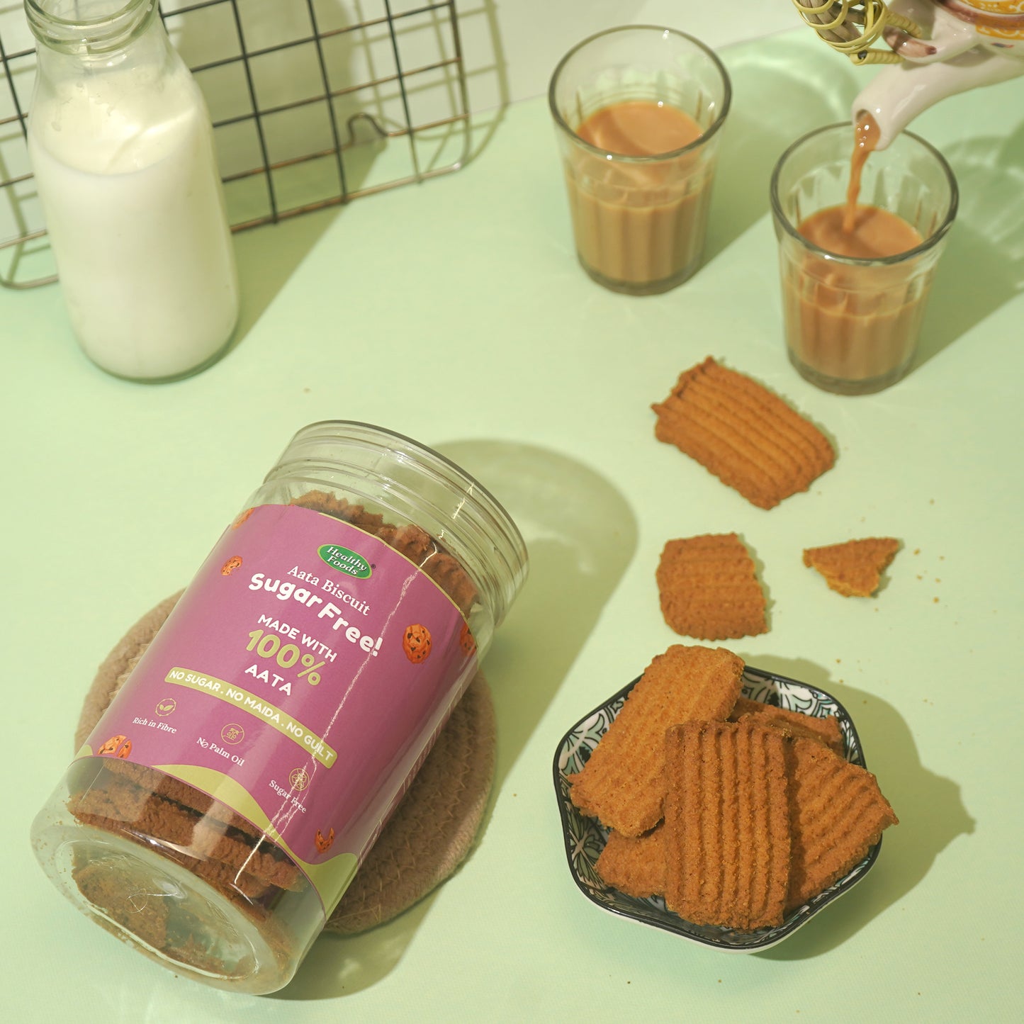 Aata Biscuit (No Sugar, No Maida, No Oil)