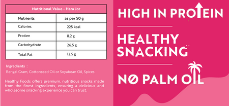 Hara Jor  (No Palm Oil , Protein  Rich) 500 Gm Healthy Foods