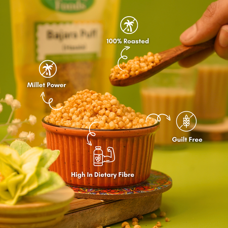 Bajra Puff ( Roasted Not Fried , Good for Diet ) 400 Gm Healthy Foods