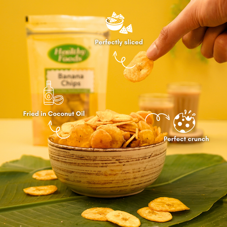 Healthy Banana Chips ( Made from Coconut Oil ) 350Gm Healthy Foods
