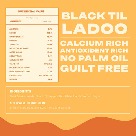 Black Til Ladoo 600 Gms Healthy Foods