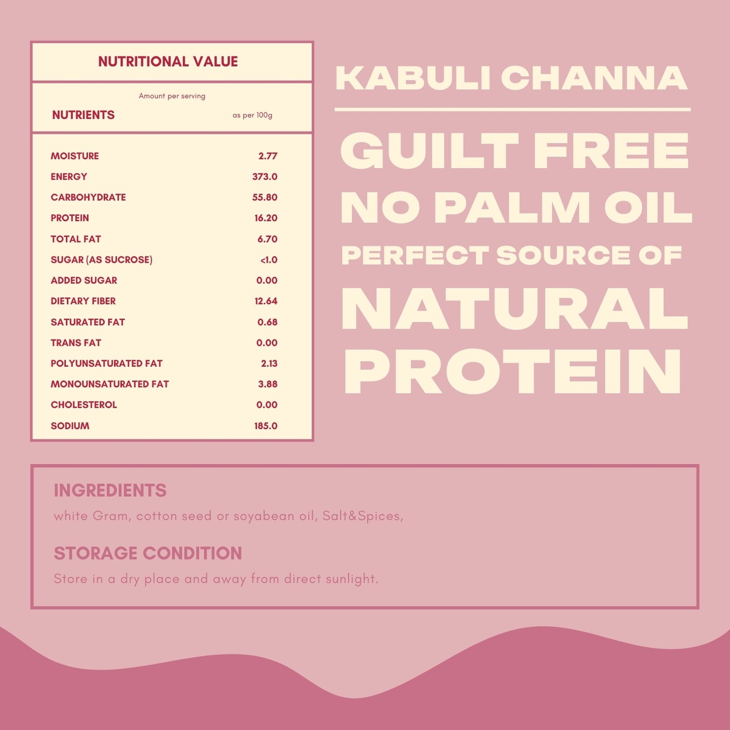 Kabuli Chana  ( High in Protein , Good for Diet ) 600 Gm