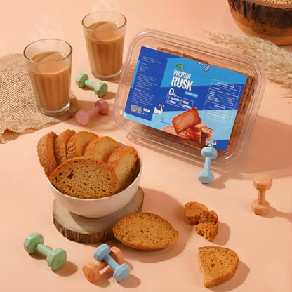 Protein Rusk ( 15 grams Protein , No Added Sugar , No Maida , No Palm Oil)