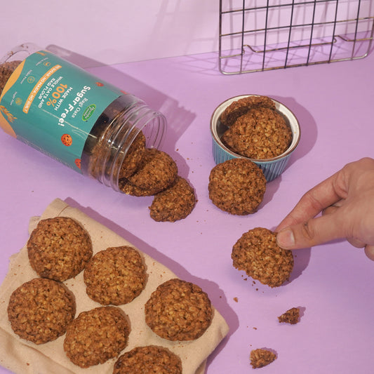 Ragi Oats Biscuits (No Sugar, No Maida, No Oil)