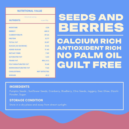 Seeds And Berries 600 Gms Healthy Foods