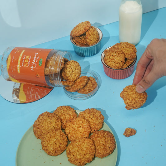 Whole Oats Biscuit (No Sugar, No Maida, No Oil)