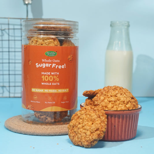 Whole Oats Biscuit (No Sugar, No Maida, No Oil)