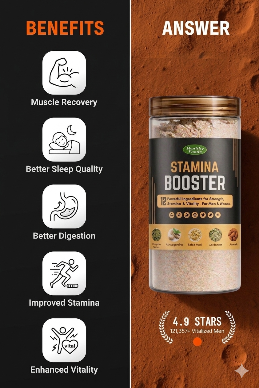Stamina Booster ( 12 powerful natural ingredients)