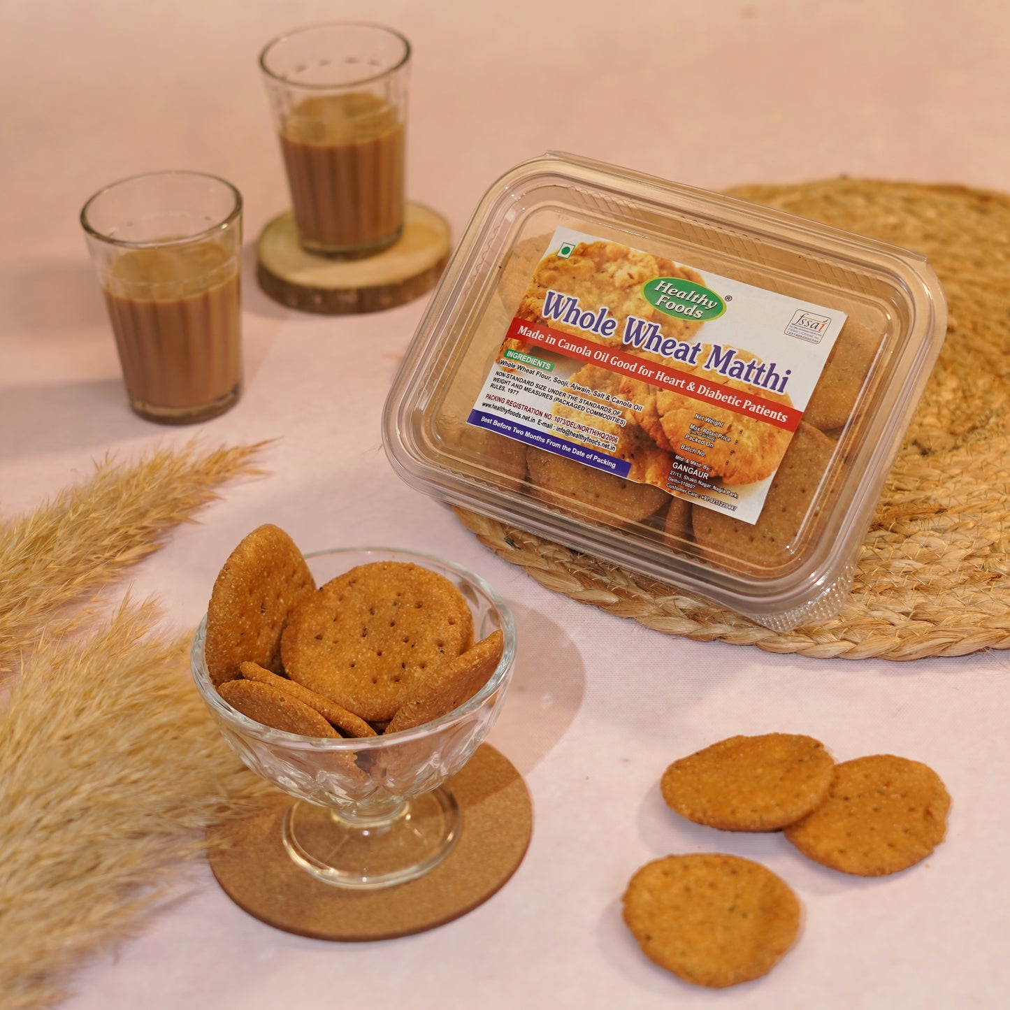 Whole Wheat Matthi  ( No Palm Oil , No Sugar, No preservatives )